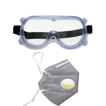 

Goggles Breathable Anti-spitting Fog Goggles Splash-proof & Impact-resistant Four-hole Protective Glasses PET Motorcycle goggles