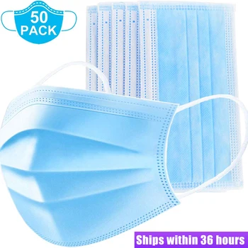 

Disposable Mask 3 Layer PM2.5 Face Mask Non Woven Mouth Mask Earloop Anti Dust Masks Respirator Fast Delivery