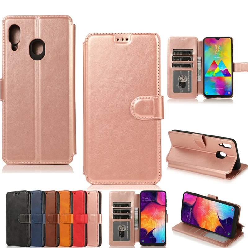 Leather Case For Samsung A50 A10 A20 E A30 A40 A70 S Vintage Flip Wallet Cover Galaxy A01 A11 A21 A31 A41 A51 A71 A90 5G | Мобильные