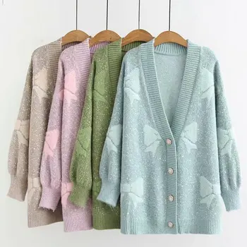 

Sweaters Cardigans Plus Size Women Winter Autumn Single Breasted Oversized New Fashion Embroidery Cardigans Sweaters Female