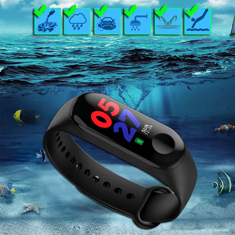 Спортивный Браслет Смарт часы для женщин и мужчин Android IOS Smartwatch фитнес трекер