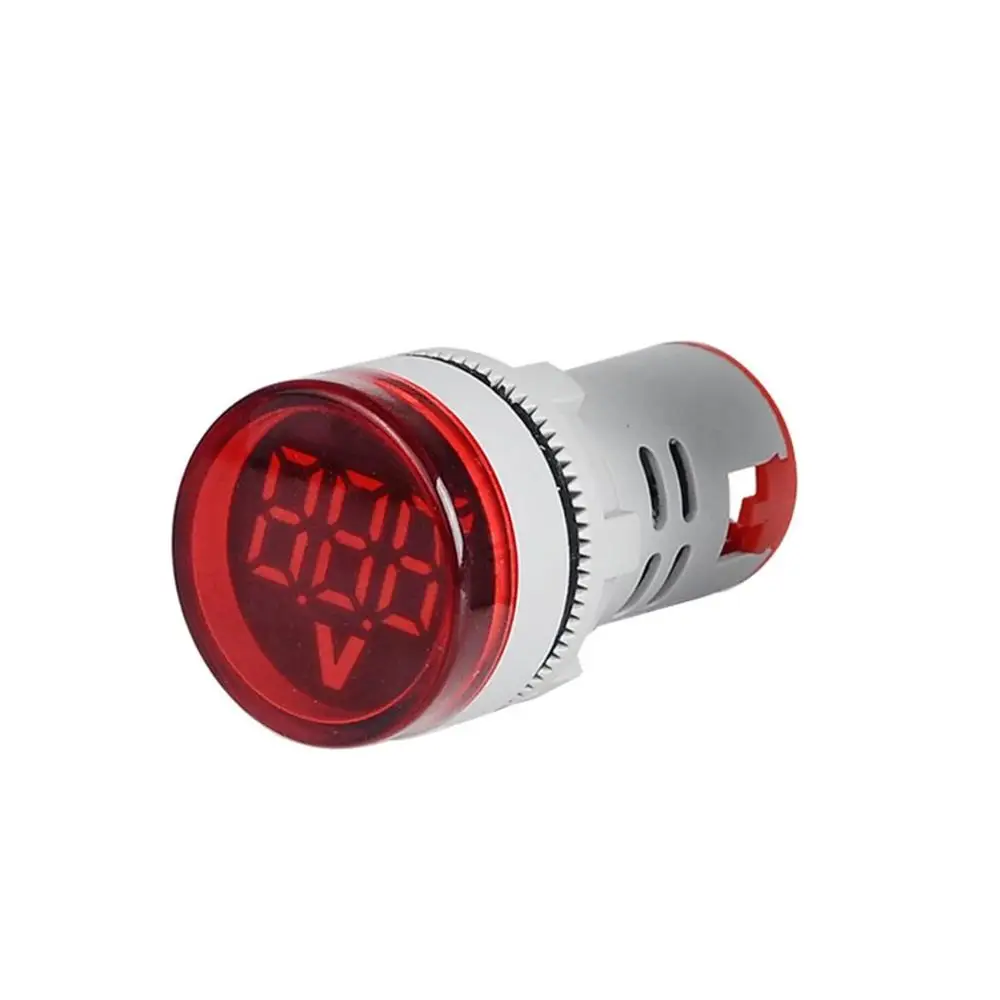 SINOTIMER 60-500V AC Digital LED Display Volt Indicator Signal Light Lamp Mini Voltmeter Tester Voltage Detector Gauge - Цвет: Red