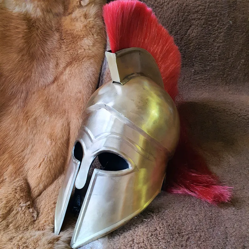 Medieval King Leonidas Greek 300 Spartan Armour Helmet,Halloween Costume Movie 