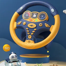 Ensemble de jouets de Simulation de volant électrique, emballage Original, cadeau, jouet pour bébé, copilote Musical, poussette, volant Vocal 