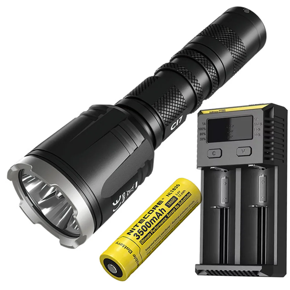 NITECORE CI7 Тактический ИК-фонарик комплект 4* CREE XP-G3 S3+ 4* SST-10-IR светодиодов Макс 2500 люмен 7000 МВт открытый охотничий фонарь - Испускаемый цвет: CI7 NL1835 I2