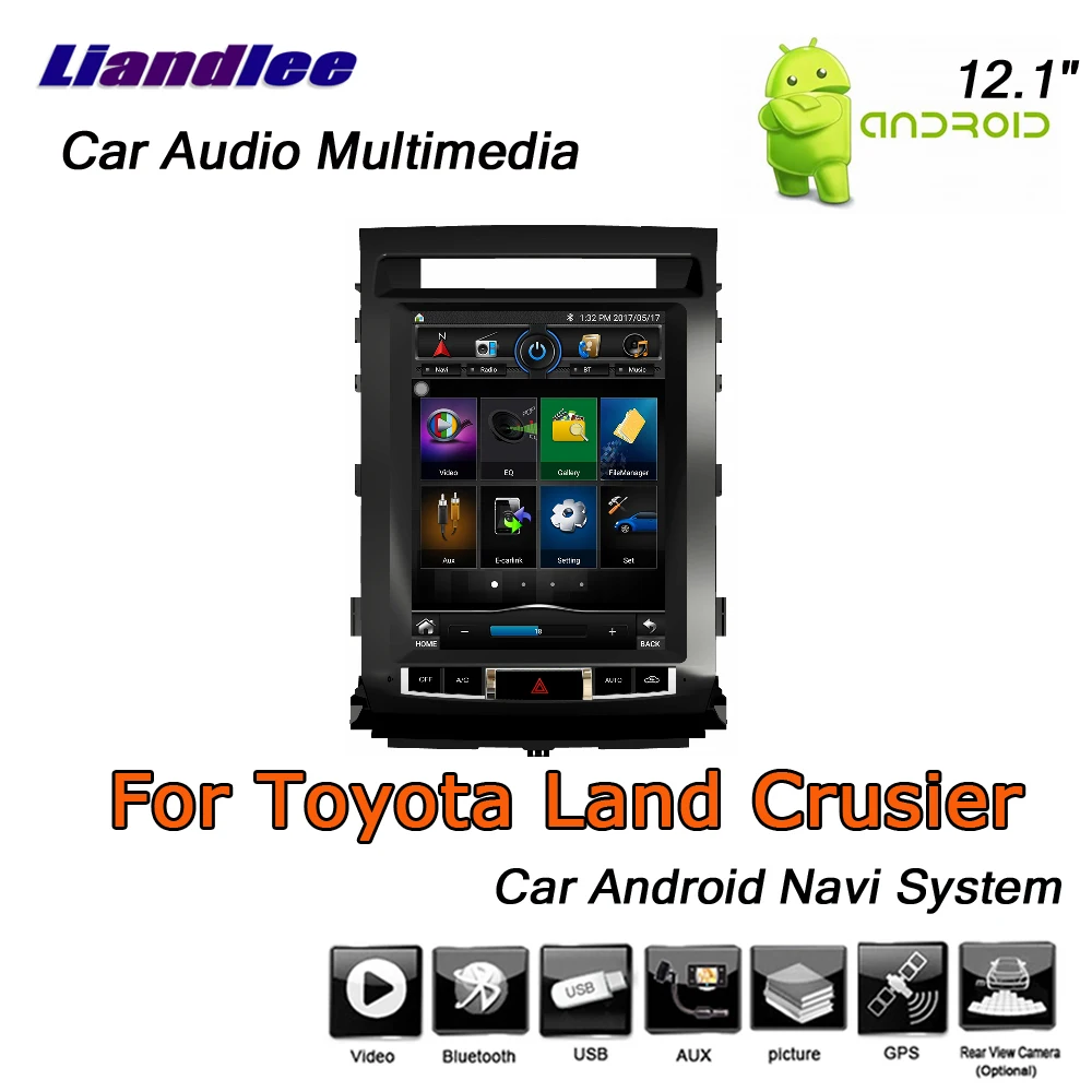 12 1 &quotАвтомобильный Android для Toyota Land Crusier LC200 2008 2015 стерео радио GPS навигационная