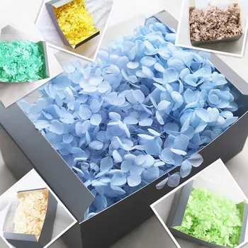 

20g high quality natural fresh hydrangea dried flower head DIY real eternal flower material long-term preservation does not fade