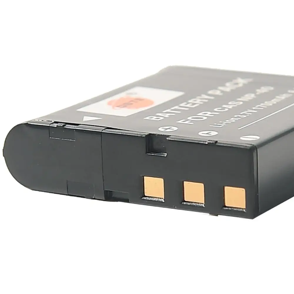 2-Pack DSTE NP-40 Li-Ionen Batterie und Micro USB Ladegerät Anzug Kompatibel für Casio Exilim EX-FC100 EX-FC100WE EX-FC150 EX-FC150BK EX-FC150RD EX-FC160S EX-Z400 