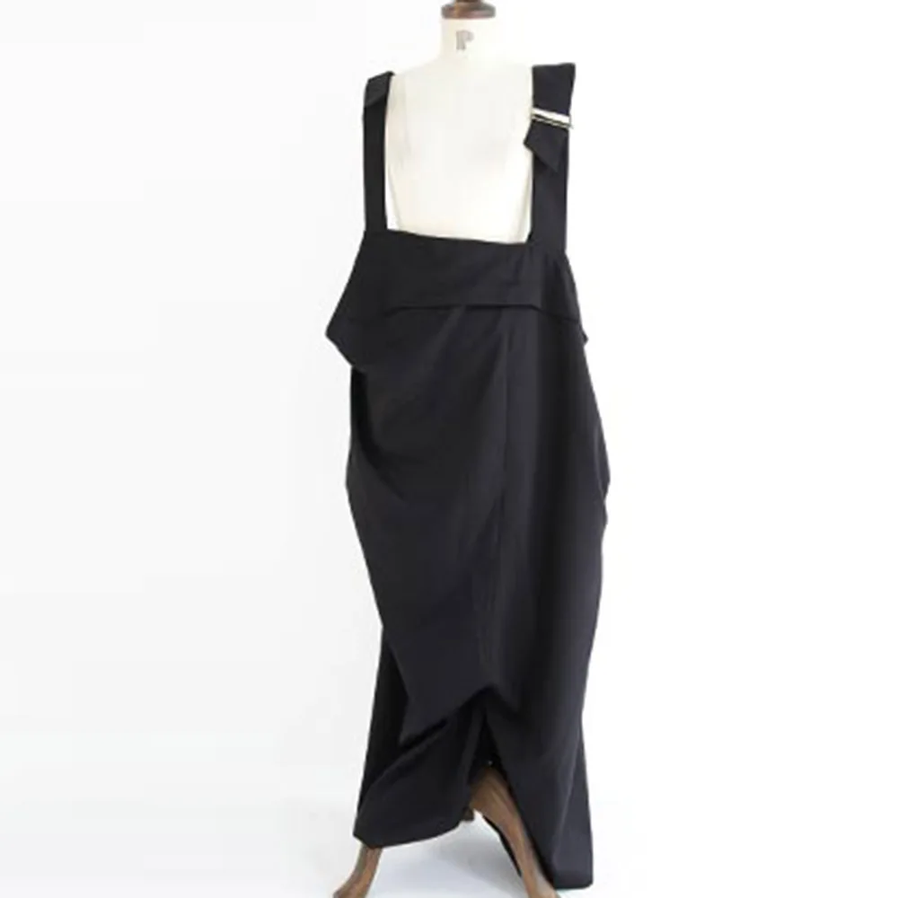 Jumpsuit Loose Women Black  Beige 2020 Summer Korean Janpan  Wide Legs Female Rompers Jumpsuits Casual Style Jumpsuits