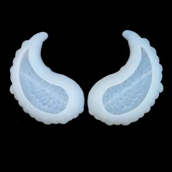 

1 Pair DIY Wing Tray Silicone Jewelry Resin Mold Shape Dishes Plate Mold U4LF