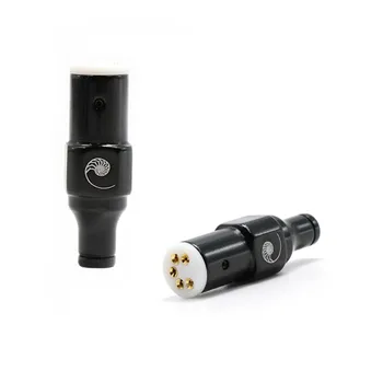 

1pcs Hifi Cardas vinyl LP phono five-pin 5-pins plug seat Female DIN for AMP Audio Tonearm line Tonearm line Signal cable