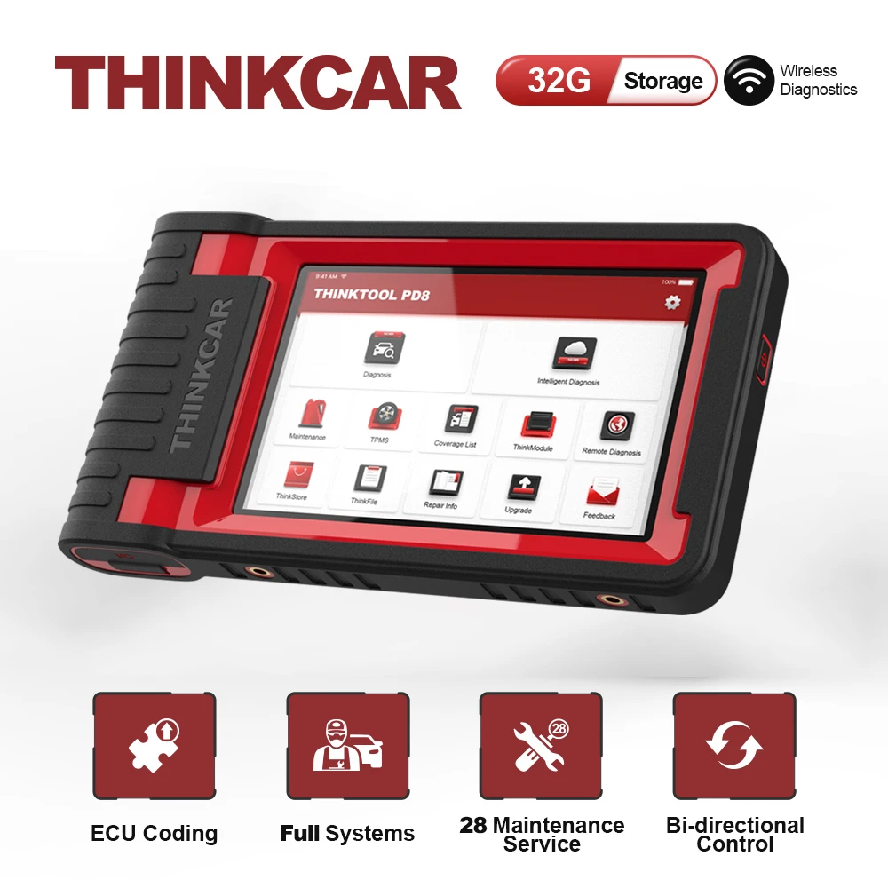 THINKTOOL PD8 ECU программируемый активный тест TPMS полная система диагностические