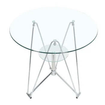 

Tempered glass round table simple talk fashion casual table reception coffee table small round table small table balcony