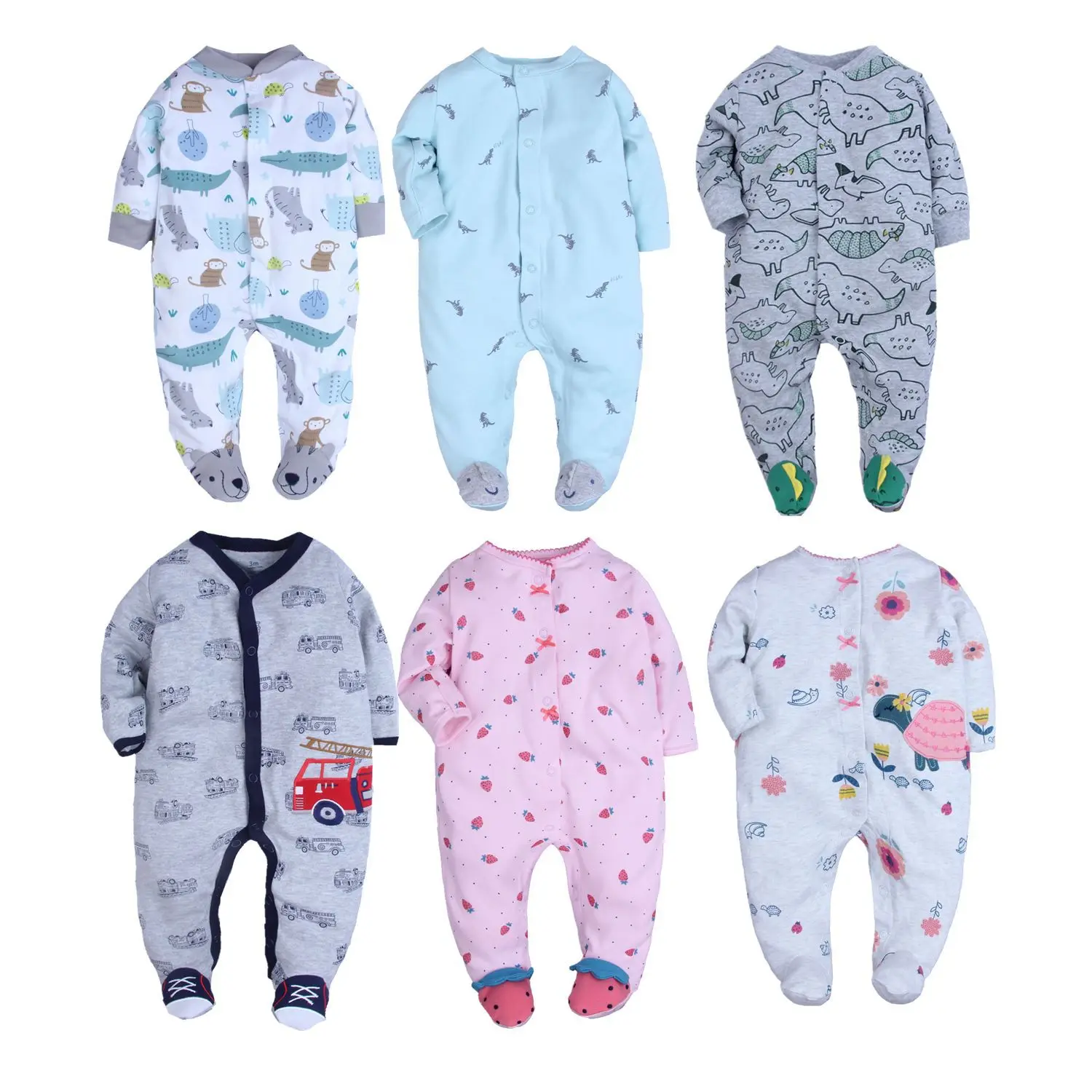 

Foot-closed Romper Newborn Baby Onesie Pure Cotton