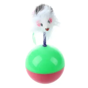 

Funny Kids Cute Pet Cat Kitten Training Play Toy Mice Mouse Tumbler Ball