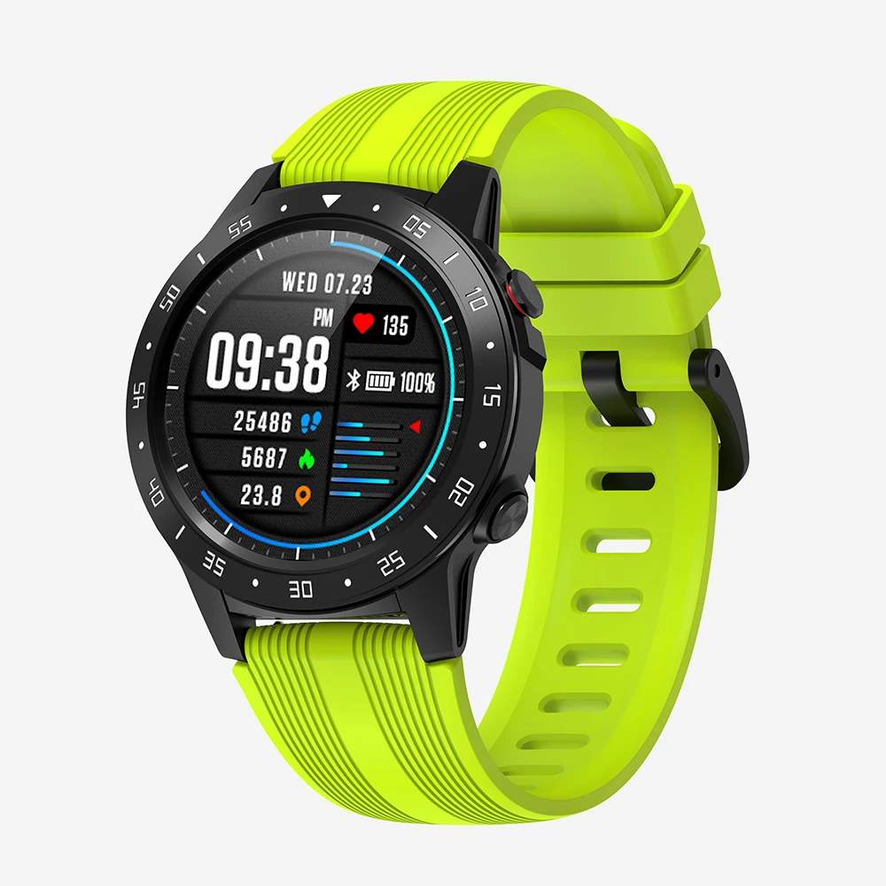 Green Uhoofit gps Смарт-часы Поддержка Bluetooth Вызов для мужчин и женщин часы фитнес-трекер монитор сердечного ритма спортивные Смарт-часы для Android - Цвет: Green