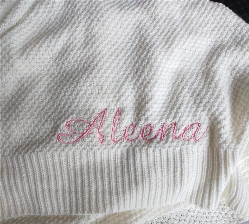 personalised baby swaddle wrap