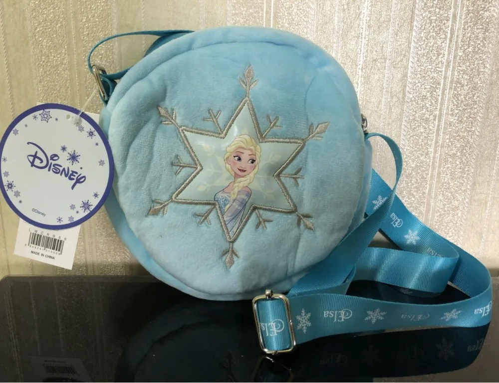 Хит, настоящая Высококачественная плюшевая круглая сумка disney frozen2, Эльза, Анна, сумка на плечо, сумка-портфель для куклы, детская игрушка, рождественский подарок