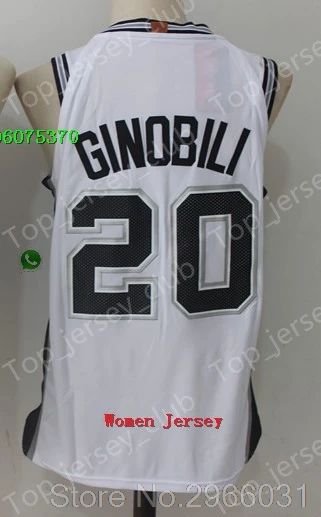 for Women San Antonio A+++ качественная женская одежда для взрослых#10 DeMar DeRozan 2 Kawhi Leonard 20 Ginobili 16 Pau Gasol 21 Tim Duncan 9 Parker Jersey - Цвет: for Women