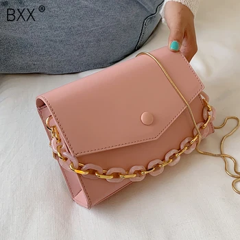 

[BXX] Solid Color Mini PU Leather Crossbody Bags For Women 2020 Elegant Shoulder Handbags Female Travel Totes and Purses HM243