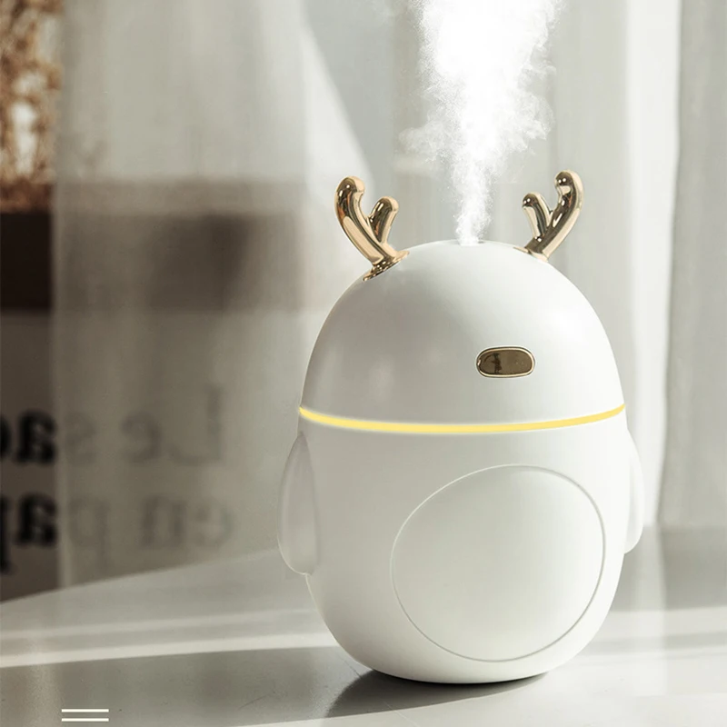 

Mini Air Humidifier USB Essential Oil Diffuser Deer Aromatherapy Car Air Freshener Purifier With Lamp Lights For Home Office