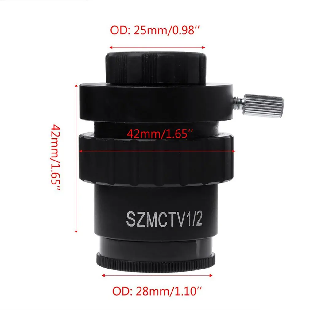 

0.5X C-mount Lens 1/2CTV Adapter For Trinocular Stereo Zoom Microscope Camera Microscopio Accessories