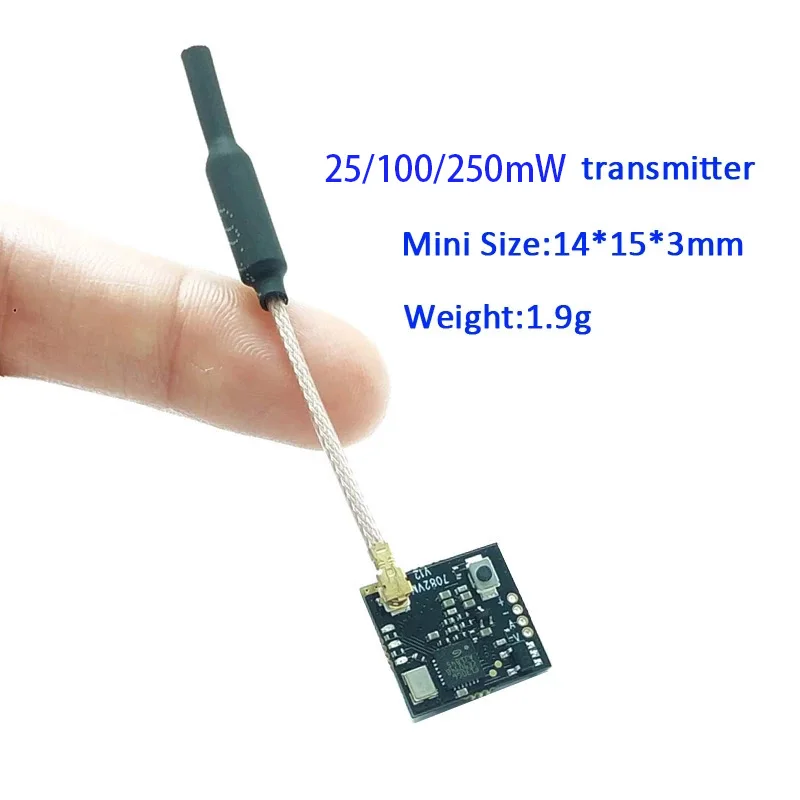 Мини 5 8G 40CH 25/100 мВт Регулируемый FPV передатчик поддержка Smartaudio Betaflight Cleanflight OSD для RC