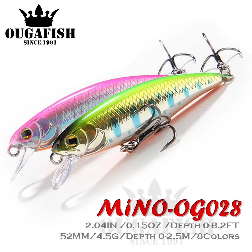 

2021 Crankbait Rock Fishing Lure Accessories Artificial Bait Weights 4.5g 52mm Floating Whopper Trolling Carp Bait Fish Tackle