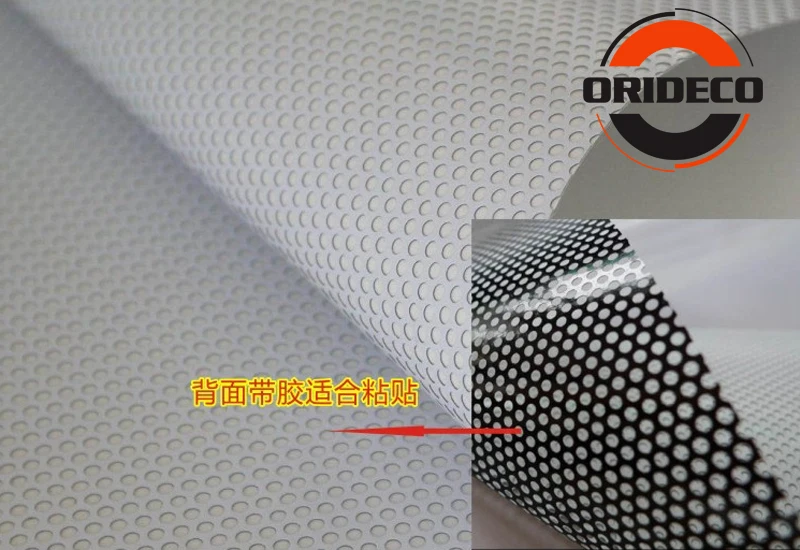 White Perforated Mesh Film One Way Vision Film 5