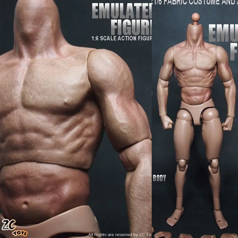1/6 Male Soldier Wide Shoulder Body Muscular Sculpt for TTM18 TTM19 Hot Toys 