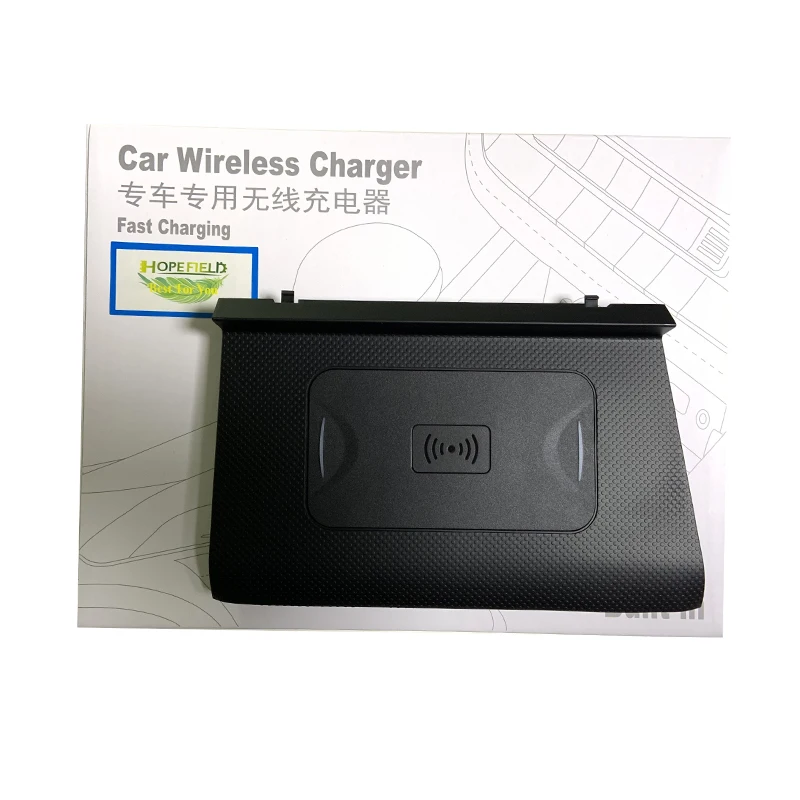 For VW Tiguan Allspace MK2 Tharu Atlas 10W car wireless charger QI phone holder tray box mount charging panel