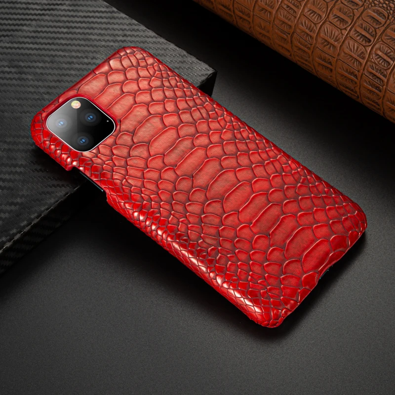 Чехол накладка из змеиной кожи для iPhone 11 Pro тонкий защитный чехол искусственной в