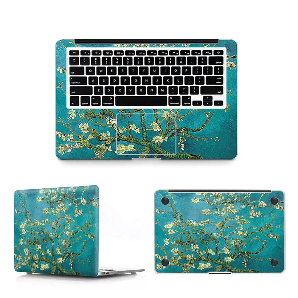 HRH 3 in 1 Paiting For Sticker Macbook Air 11 12 13 Pro 13 15 Retina Decal Laptop Wall Car Vinyl Skin Matte Boay Palm Guard