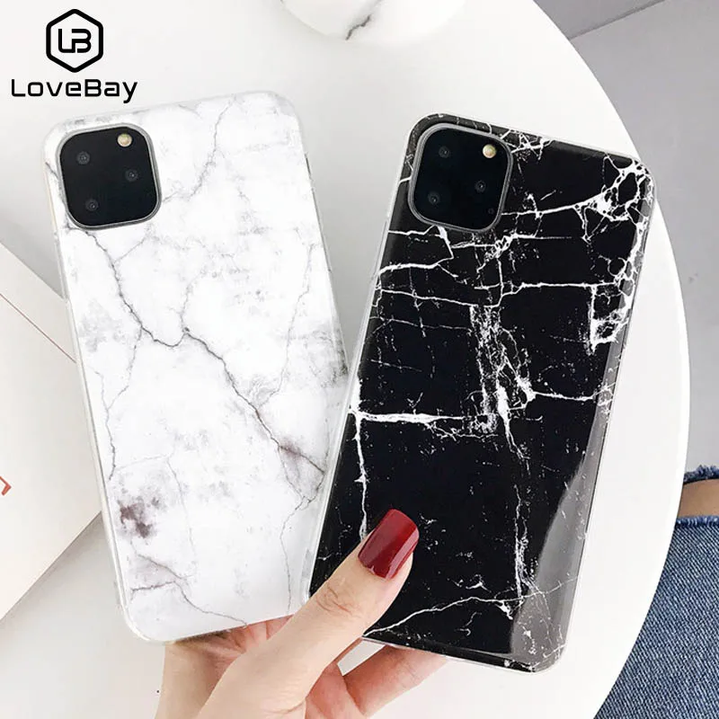 Чехол Lovebay для телефона iPhone XR 11 Pro XS Max 7 8 Plus X Ретро мраморный матовый мягкий