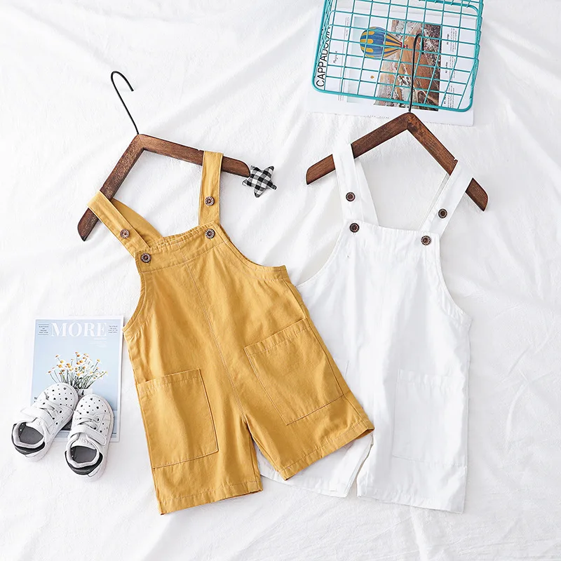 Summer New Style Suspender Shorts Can Open Files Pure Cotton Shorts Korean-style Fashion-Style Casual Onesie