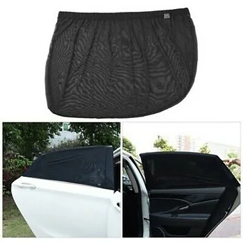 

Cover Sunshade Curtain Breathable Elastic Band Black Front&Rear Side Window