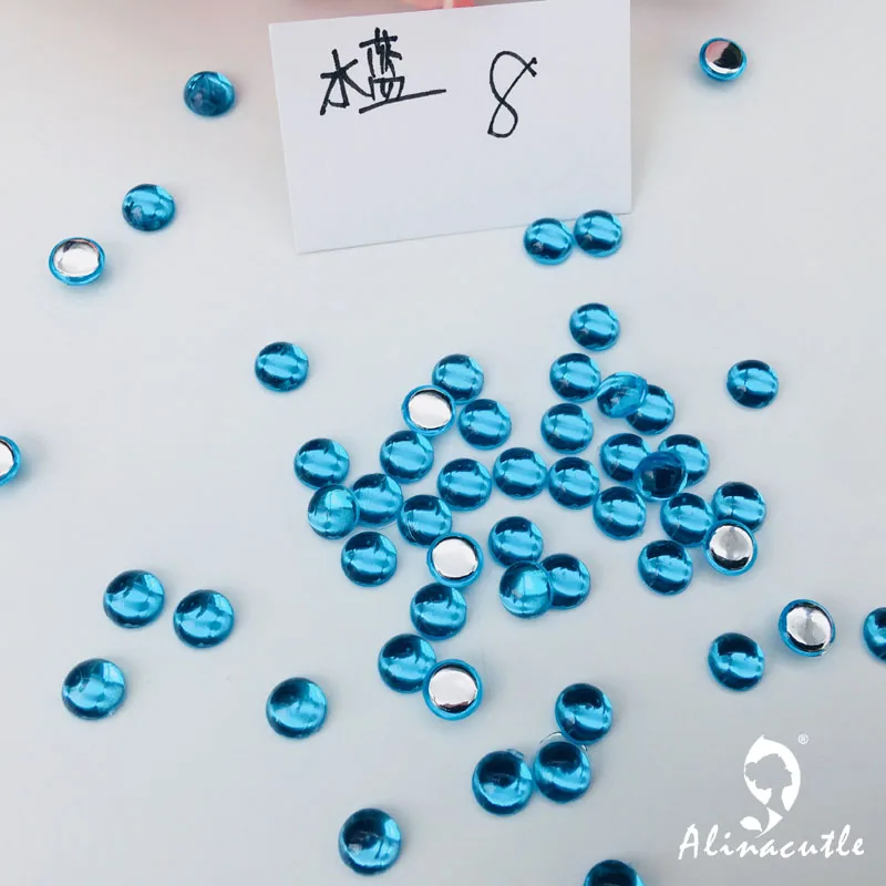 8 Blue 10 г драгоценные камни 4 мм/6 мм блестящая поверхность кристалл с плоской задней гранью с акриловым драгоценным камнем Блестки для нейл Арта(искусство украшения ногтей) одежда скрапбукинга shakes stone - Цвет: 8 Blue