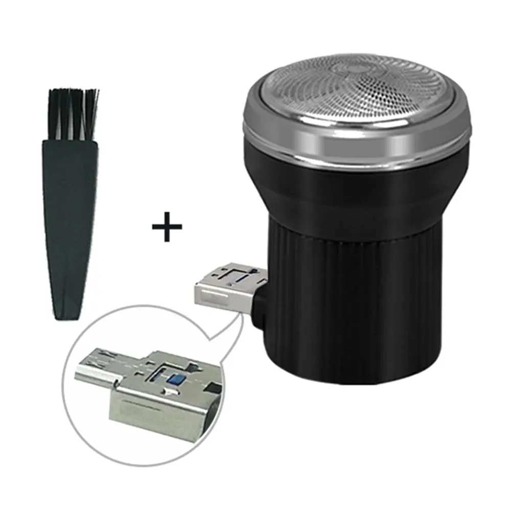 USB мощная бритва, мини портативный дорожный триммер для бороды, бритва для мужчин, инструмент для ухода за лицом, бритье бороды - Цвет: 03