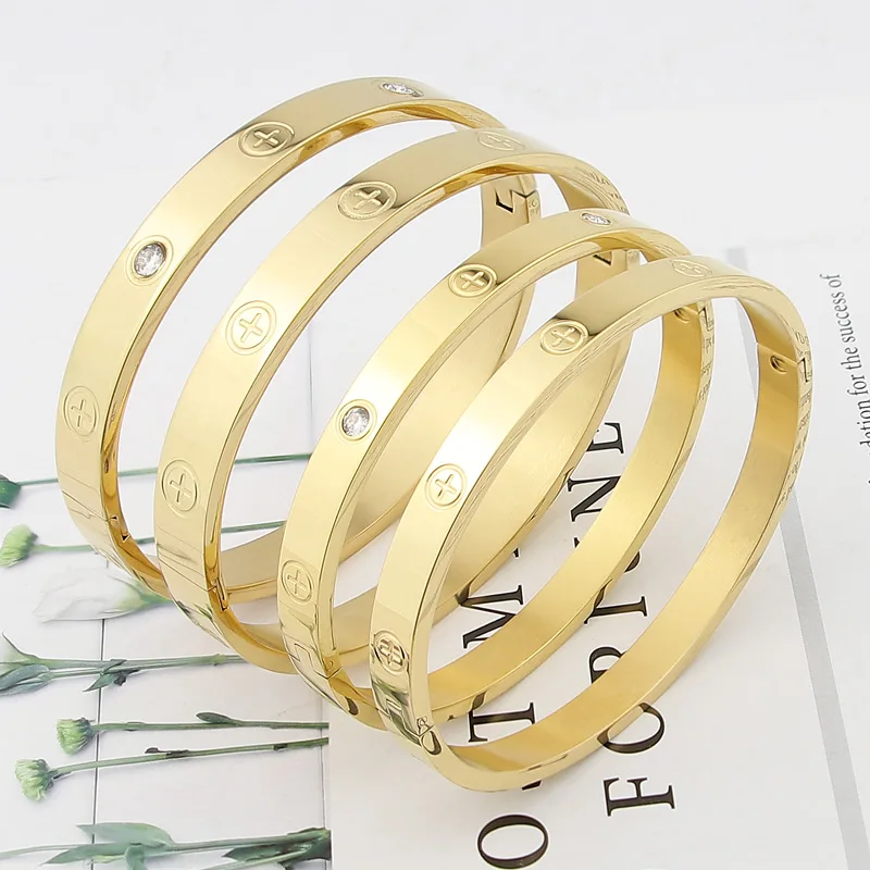 Bangle Bracelet Cross Crystal Man Bracelet & Woman Bangle