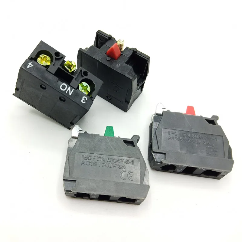 XB2 XB4 кнопочная кнопка для контактного блока ZB2 BE101C BE102C ZBE 101 NO NC Переключатель