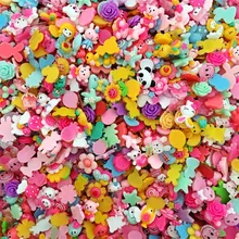 

50Pcs/Lot Korean Style Girls Acrylic Hair Accessories DIY Phone Shell Patch Material Tool Cartoon Candy Ornaments Cute Headdress