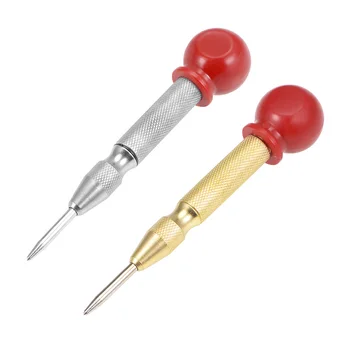

uxcell Automatic Center Punch HSS Adjustable Spring Loaded Drill Tool for Light or Heavy Strokes Marking Punching Staking