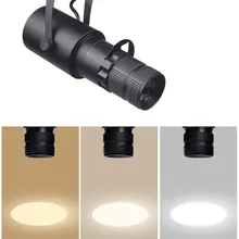 10 шт./партия Cob прожекторы фоновый светодиодный Трековый светильник KTV бар ресторан кафе-музейный зум свет освещение 3 Вт 7 Вт 10 Вт 15 Вт 20 Вт