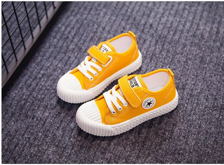 Autumn children low-top candy colors canvas shoes mother-child fashion comfortable small white shoes soft sole canvas