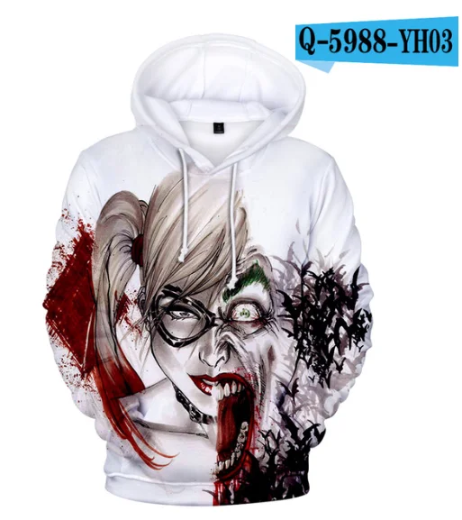 YH03 haha joker, толстовка с 3D принтом, толстовки для мужчин и wo, для мужчин, в стиле хип-хоп, забавная Осенняя уличная одежда, толстовки, Толстовка для пар, одежда - Цвет: YH03