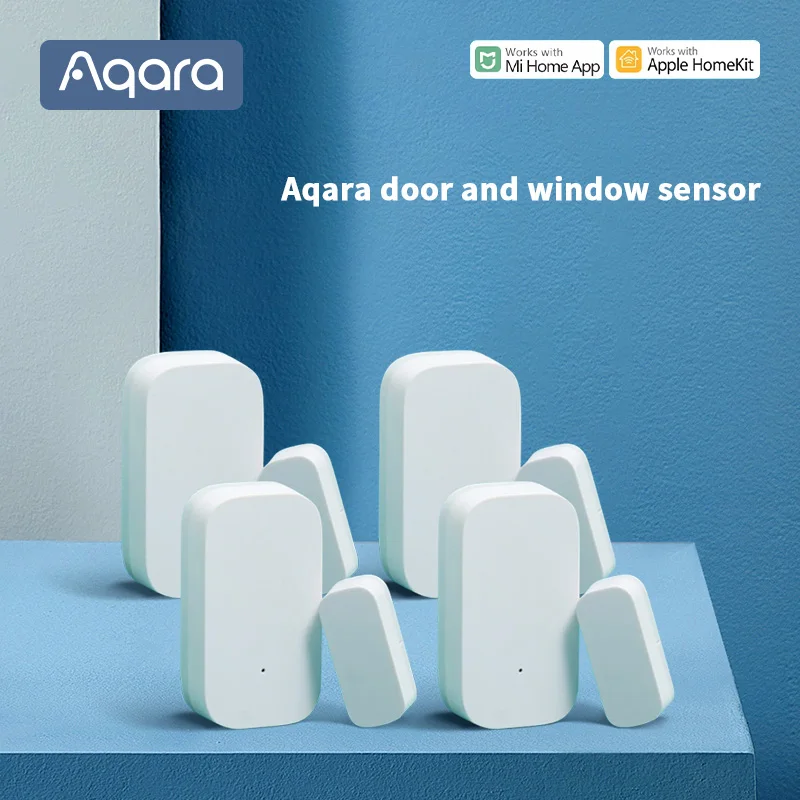 Датчик открытия окон и дверей Aqara Zigbee Беспроводной сенсор работает с приложением