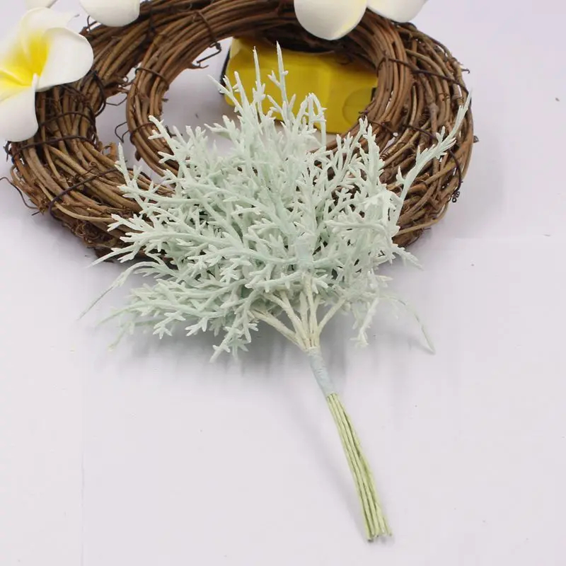 3 light green 10 штук/упаковка DIY для создания искусственных цветов кедра с цветочным узором на свадьбу, Рождество высокого качества с украшением в виде Ремесло Записки гирлянда материал - Цвет: 3 light green