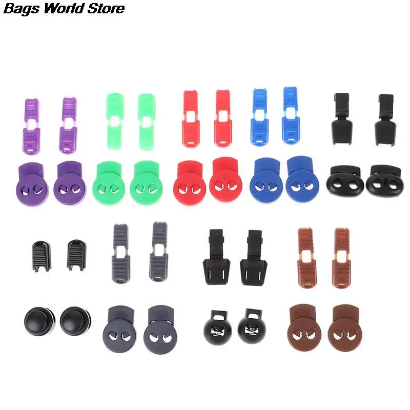 New 1pair No Tie Shoelaces Locks Elastic Tieless Laces Cord Buckles