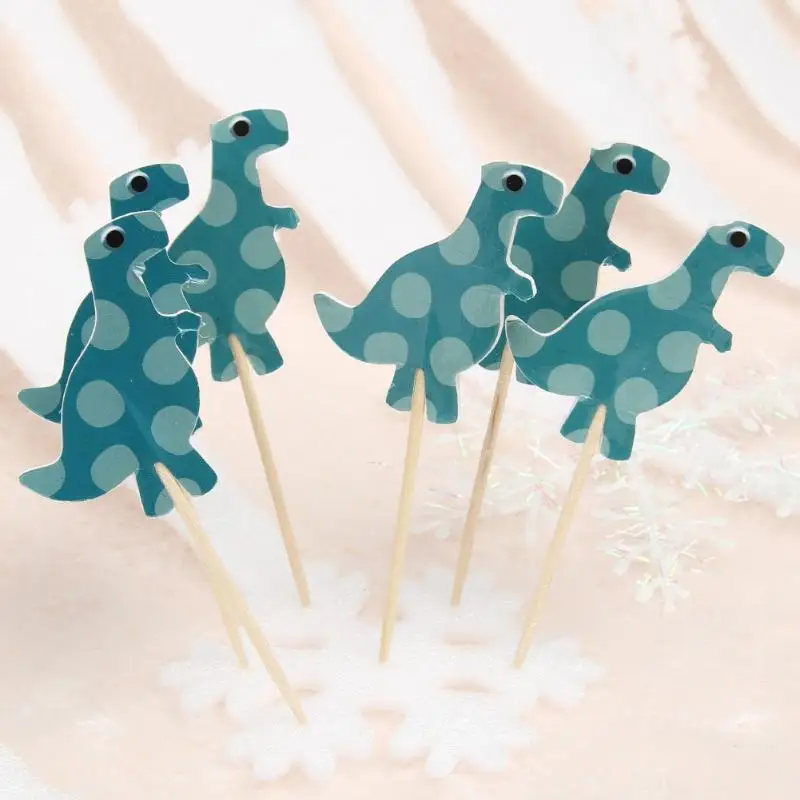 24 шт./компл. и изображением динозавра Baby Shower поставки День рождения детей