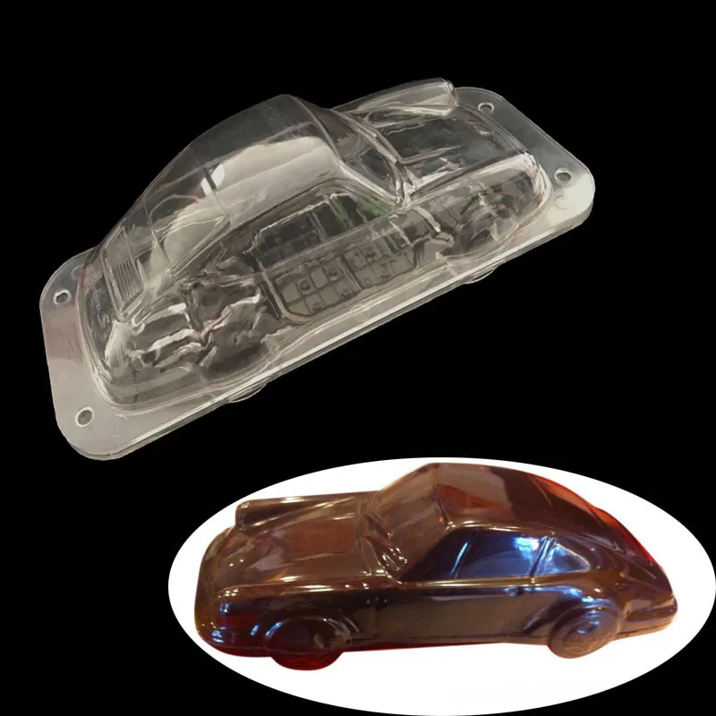 HEARTMOVE 3D Car Chocolate Mold DIY Handmade Cake Candy Plastic Vehicle Chocolate Making Tool Cake Decorating molds Baking Tool